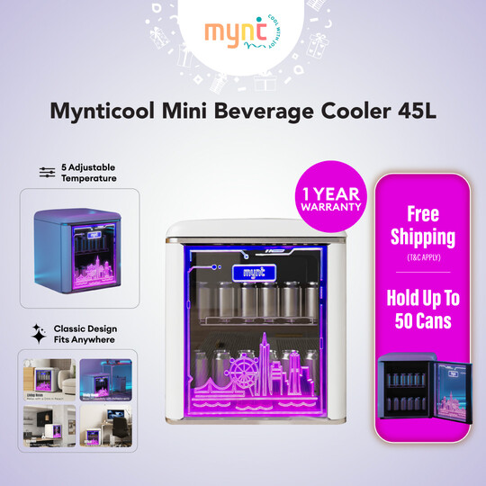 [MYNT] Mynticool Beverage Cooler 45L Mini Bar Chiller Fridge [Free Shipping]